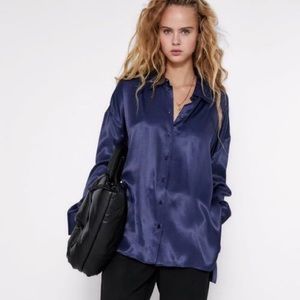 ZARA Satin Effect Blouse